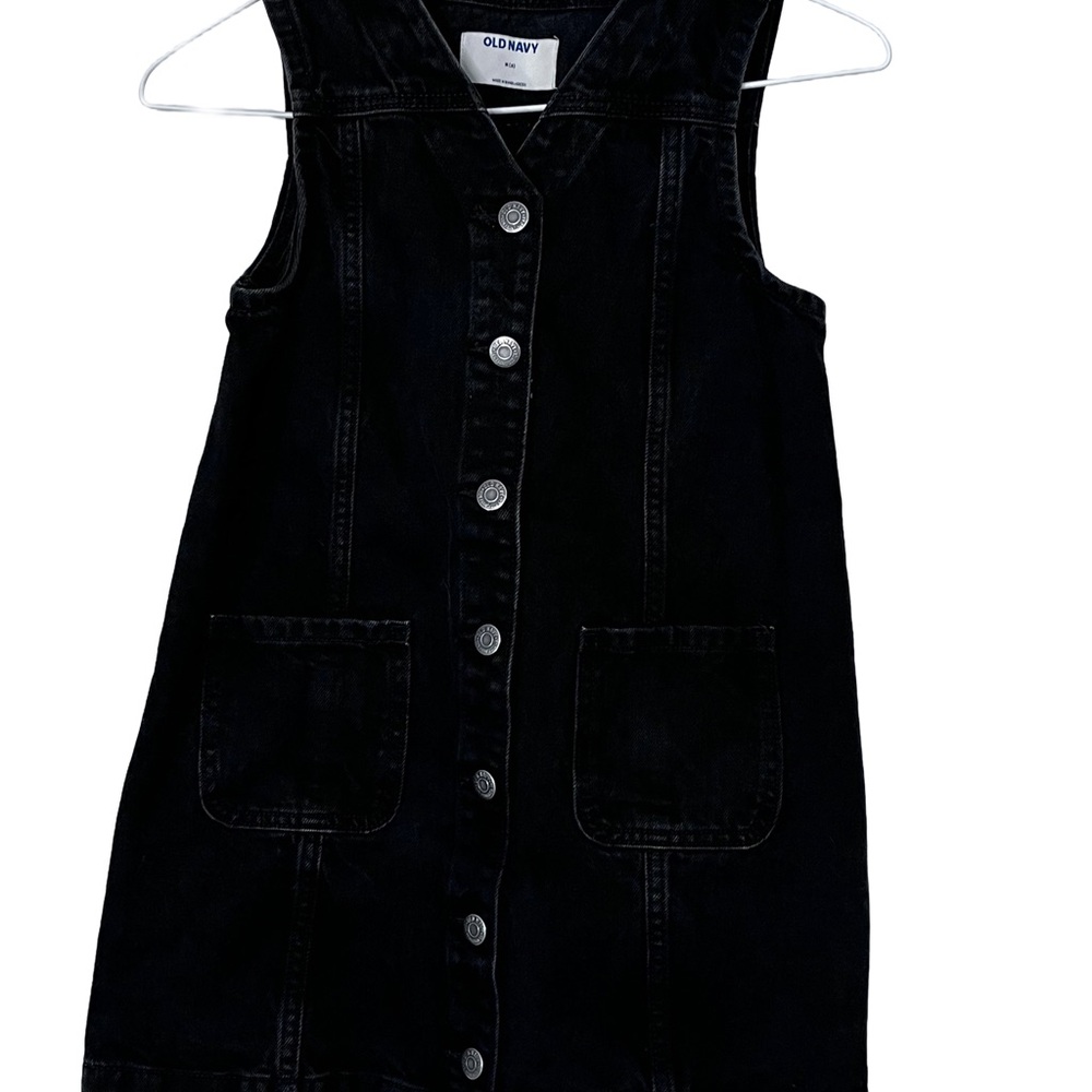 Old Navy Dark Denim Button-Down Dress